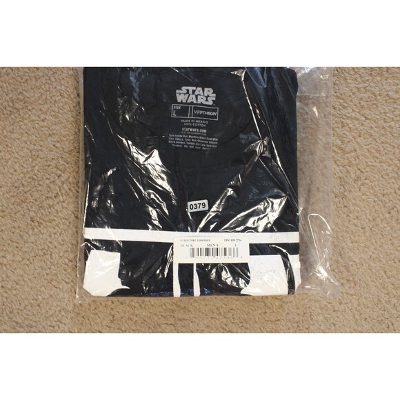 Star Wars Darth Vader "#1 Dad" Men's Graphic Tee T-Shirt (Large) Black Licensed - Picture 7 of 7